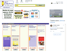 Tablet Screenshot of libreria.dinova.cl